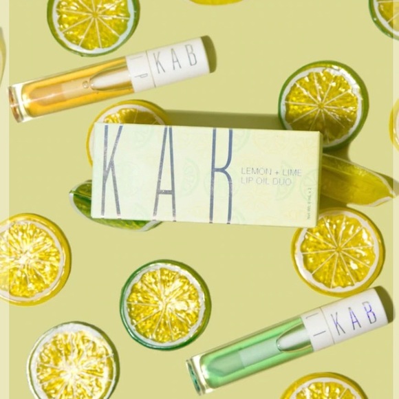 KAB Cosmetics LEMON + LIME LIP OIL DUO - Picture 2 of 3